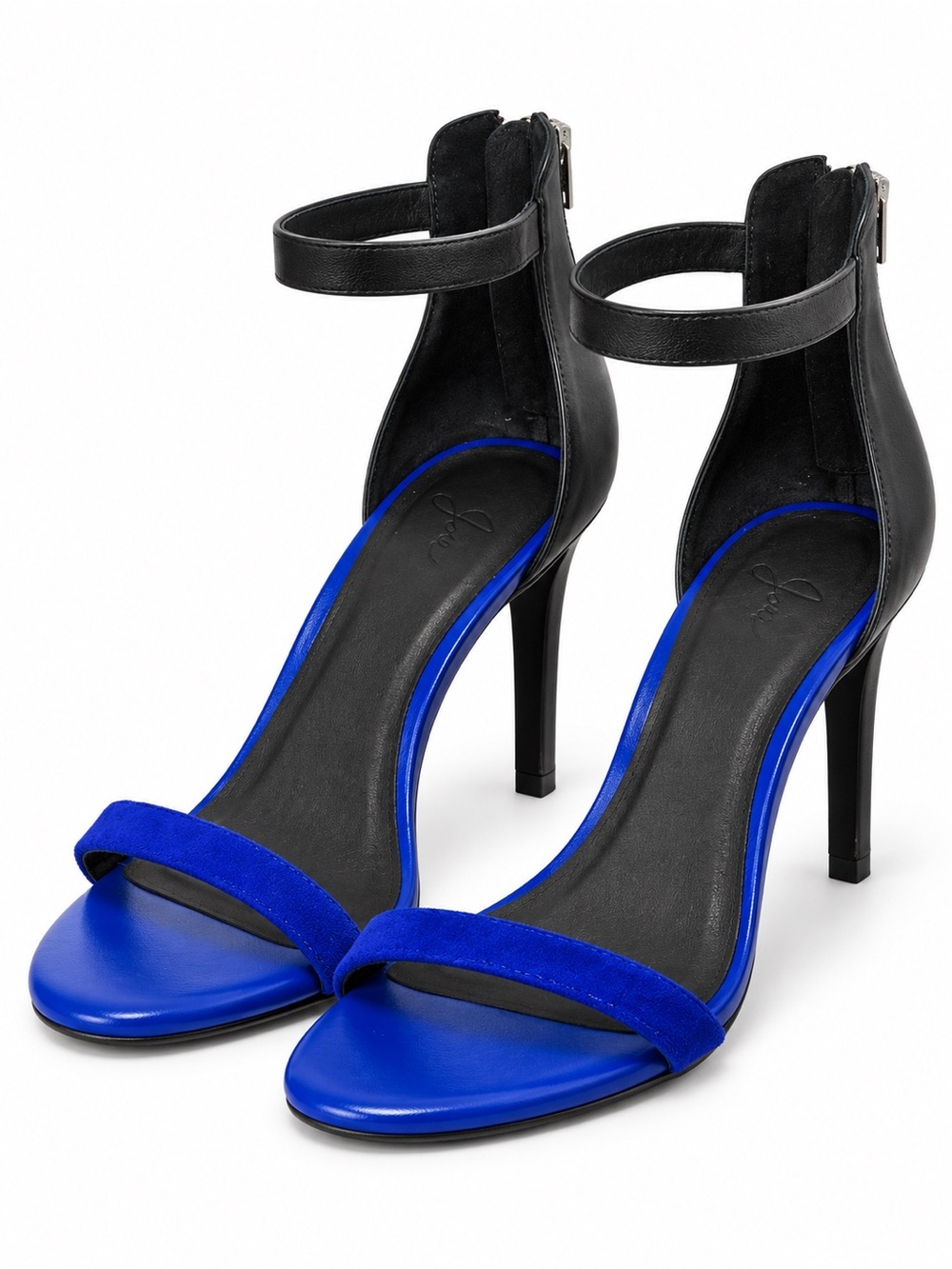 Joie Cobalt Blue Suede Ankle Strap Heels
